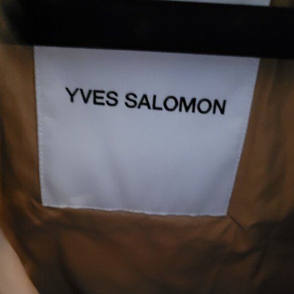 Yves Salomon A Line Down Jacket w/Fox Fur Hood Puffer Jacket NWT - Picture 8 of 14